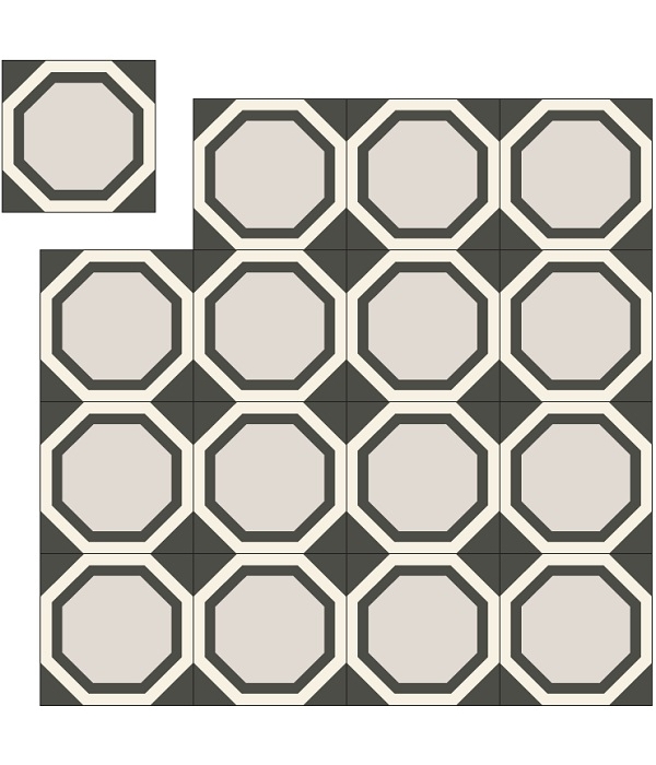 carreau de ciment octogonal KP-288